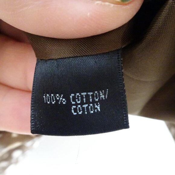 Lafayette 148 Brown Cotton Blazer Size 14 Abstract Print 3/4 Sleeves Boxy Career - Picture 6 of 8